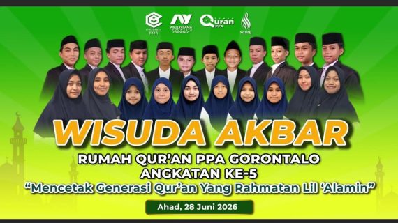 WISUDA AKBAR RUMAH QUR'AN PPA GORONTALO ANGKATAN KE-5