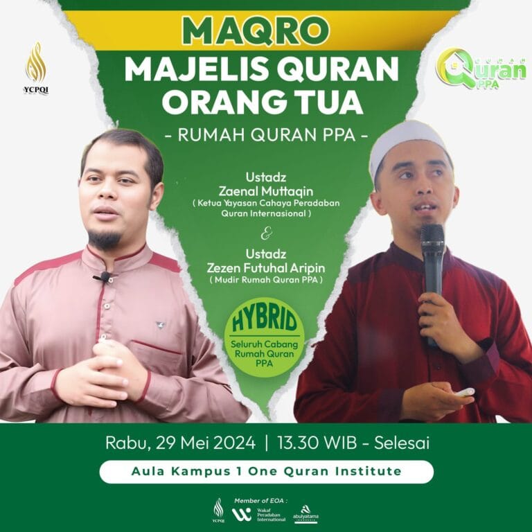 MAQRO : Majelis Qur'an Orang Tua RQ PPA