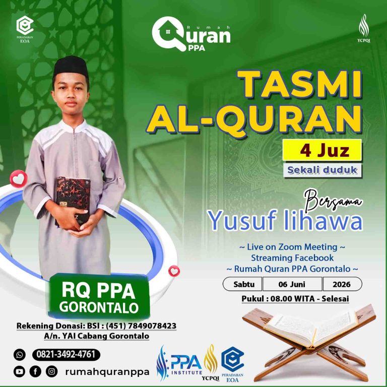 Tasmi’ Al Qur'an 4 Juz Sekali Duduk Ananda Yusuf Lihawa